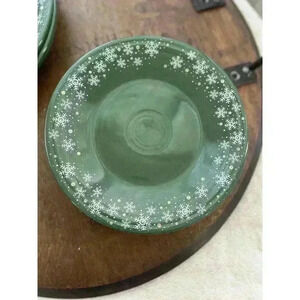 Fiestaware Jade Snowflake Dinner Plate